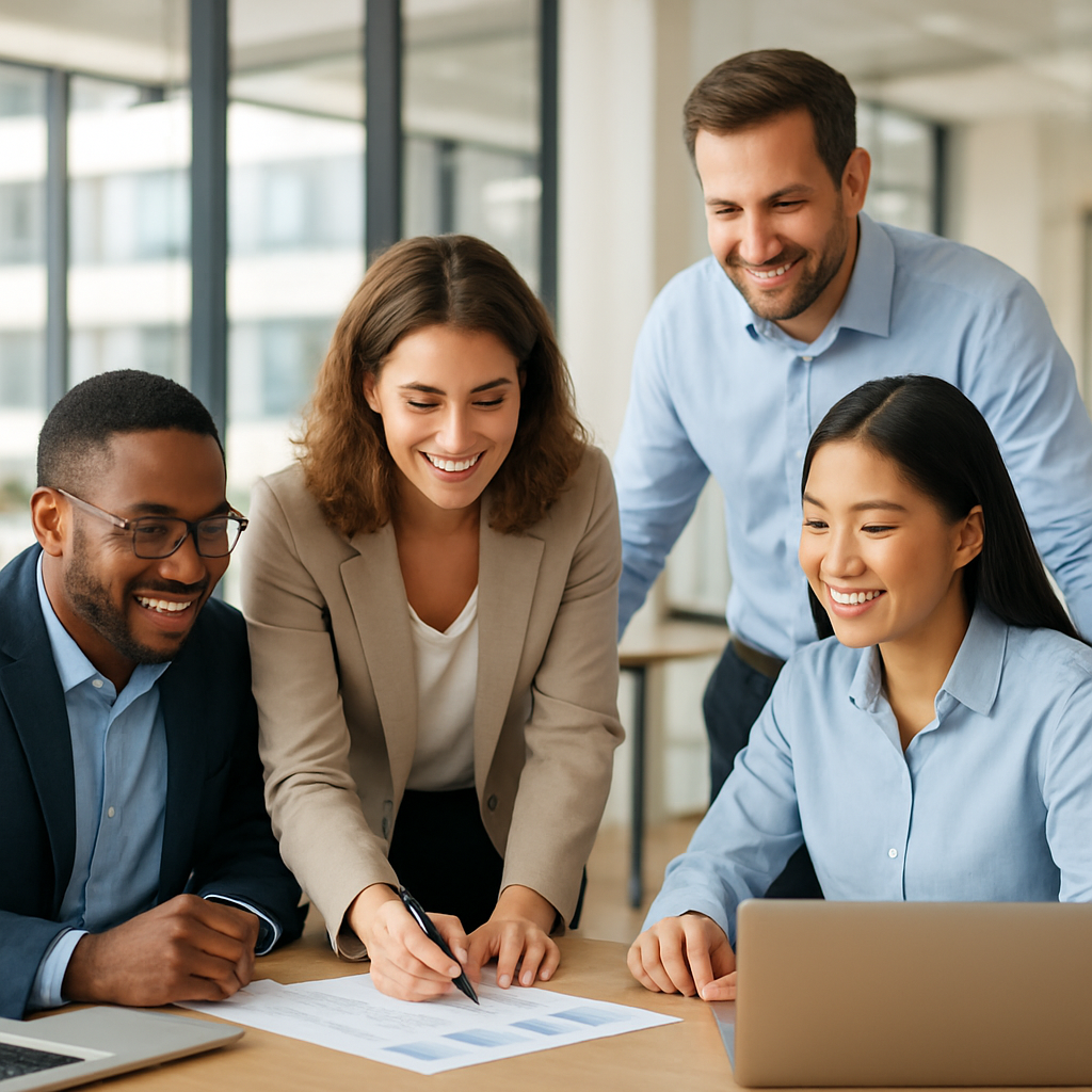 Professional team collaboration